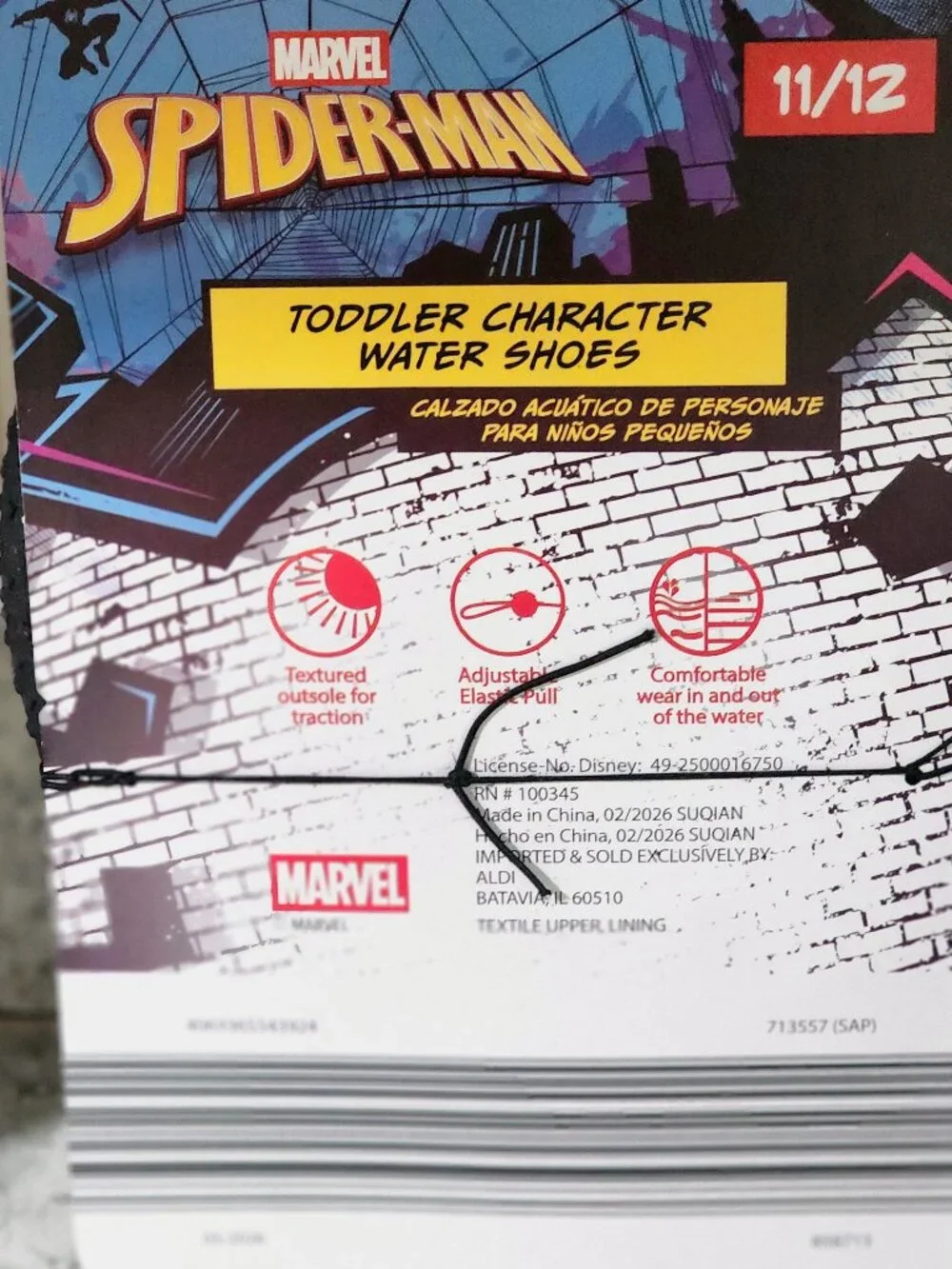 NWT_ Marvel Water Shoes 
